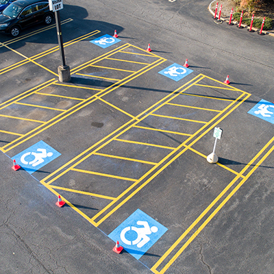 Parking Lot Striping Pictures & Design - Gallery 1-800-STRIPER