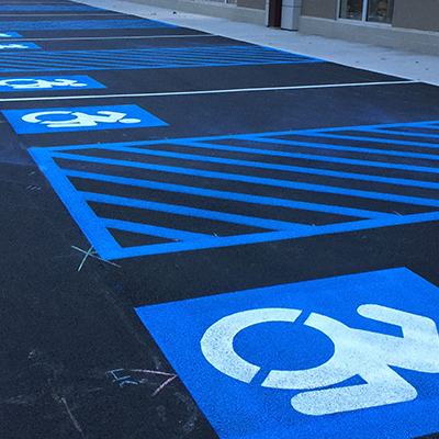 Parking Lot Striping Pictures & Design - Gallery 1-800-STRIPER