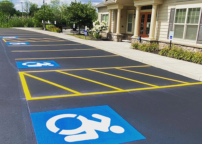 Parking Lot Striping Pictures & Design - Gallery 1-800-STRIPER