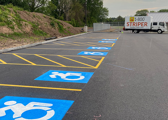 Parking Lot Striping Pictures & Design Gallery 1800STRIPER