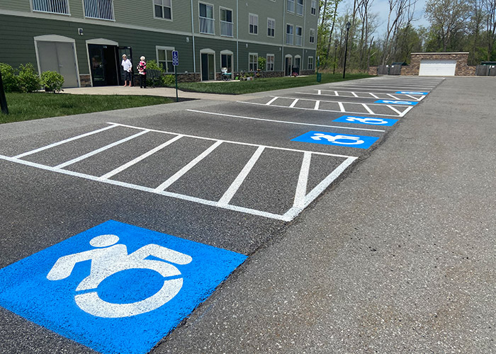 Parking Lot Striping Pictures & Design Gallery 1800STRIPER