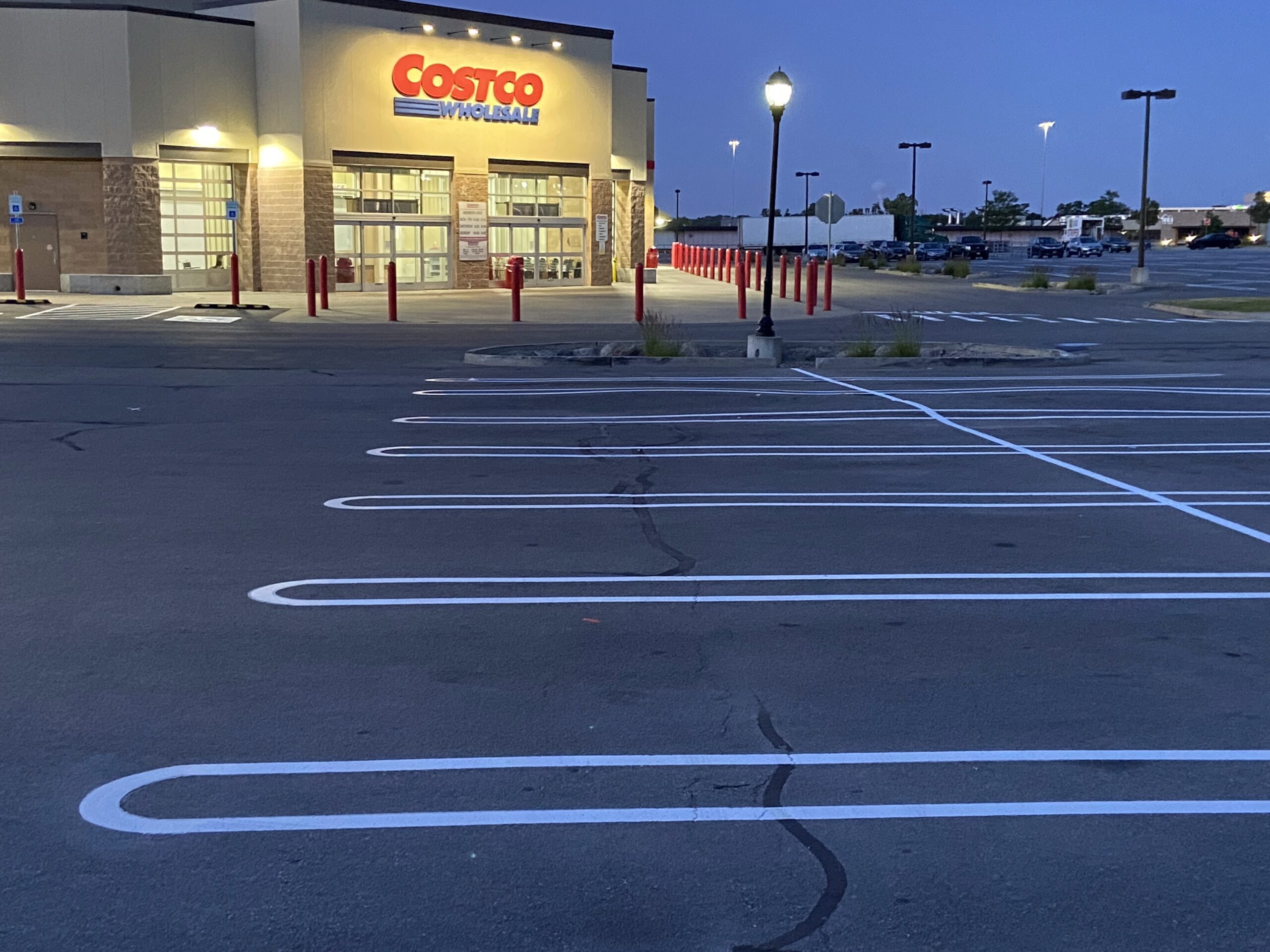 1-800-STRIPER | 1-800-STRIPER® of Bellevue White striping in Costco