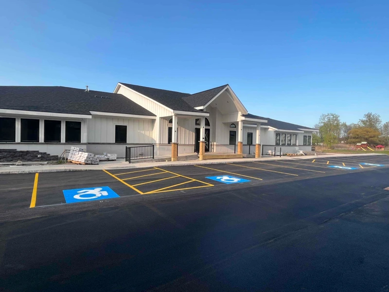 1-800-STRIPER | Parking Lot Striping in Edmonds, WA ADA parking stalls with yellow lines