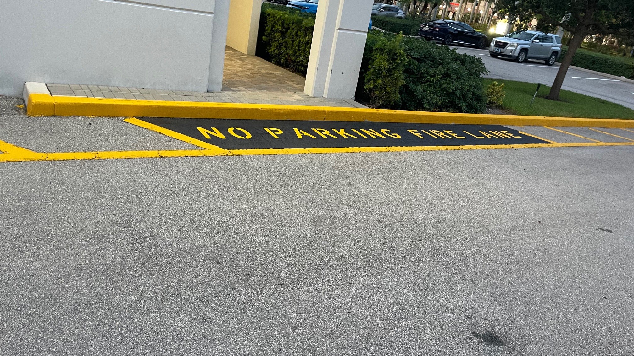 1-800-Striper of Fort Lauderdale and 1-800-Striper of North Miami Fire Lane striping