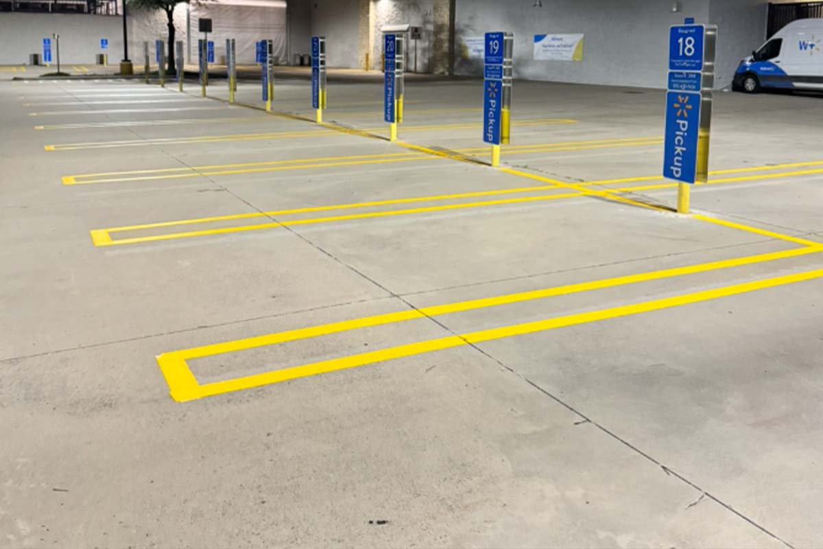 Parking Lot Sign Installation
