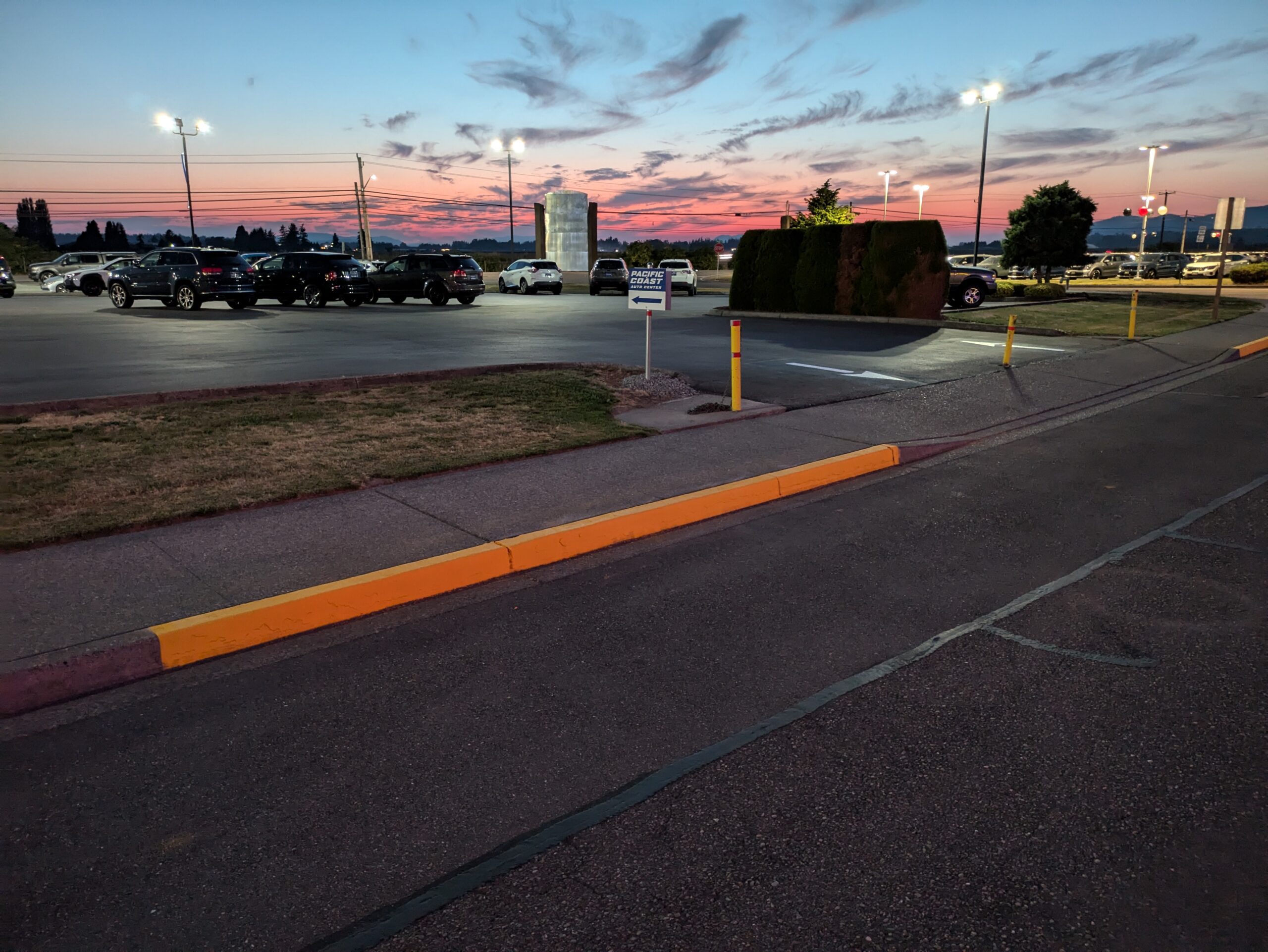 Silver Lake Parking Lot Striping