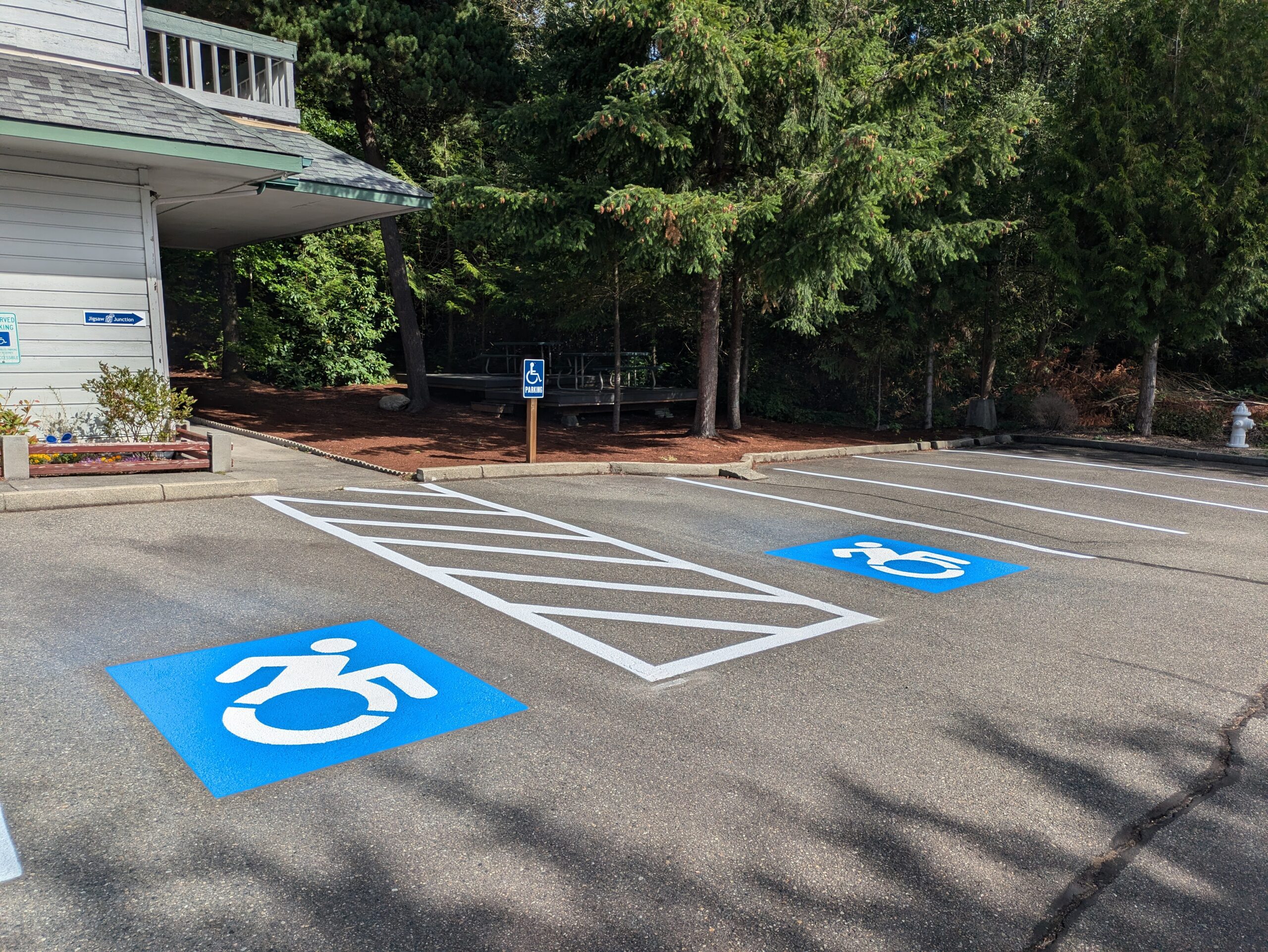 Parking Lot Striping Downtown Everett