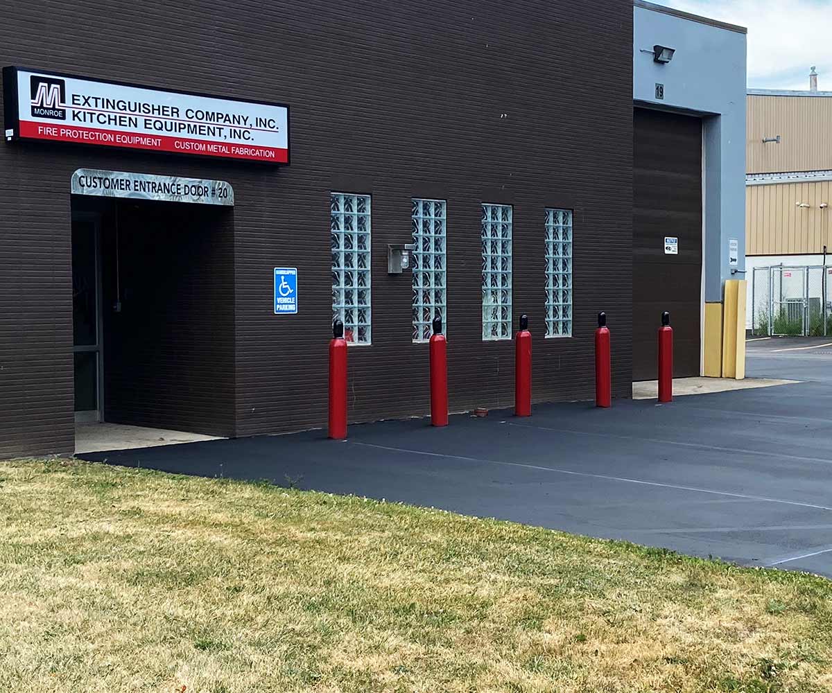 bollards monroe extinguisher company